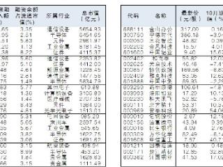 47股10月获杠杆资金净买入逾4亿元