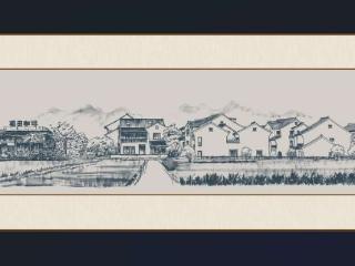 河南理工大学学子绘制百米画卷记录乡村振兴