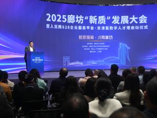 2025廊坊“新质”发展大会在京举办 京津冀数字人才港正式启动运行
