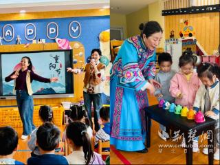 稚手奉茶表孝心 红升幼儿园传承敬老情