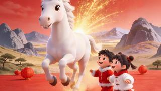 河北日报贺新春|AI海报·正月初六:鲜衣怒马开鸿运 满载希冀启新程