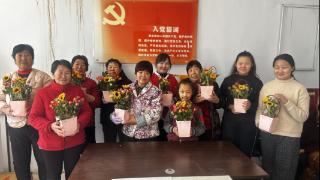 德州天衢新区抬头寺镇在沟李村开展“鲜花招展 浸润万家”活动