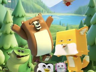 吉林师生创作的动画《长白精灵之四方动物城》登录腾讯视频