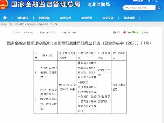 华夏银行河北两分行同日被罚 涉及掩盖不良贷款、资金挪用等