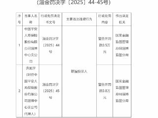 欺骗投保人，中国平安人寿保险淄博中心支公司被罚款0.5万元