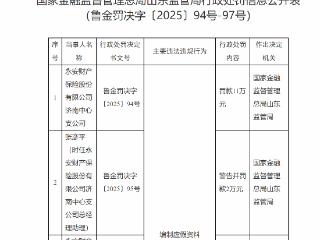 永安财险两支公司因编制虚假资料被罚32万元 两责任人共罚6万元