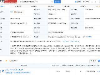 万润科技新设存储科技公司，注册资本1亿元