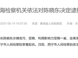 中国农业发展银行河南省分行原行长陈晓东被决定逮捕