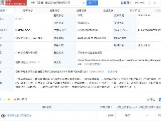 中旅景区成立康养咨询管理新公司，注册资本1.5亿