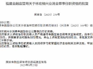林宏楠获批担任兴业消费董事