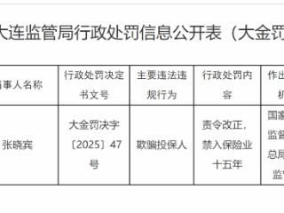 因欺骗投保人 大连一保险从业者被禁业十五年