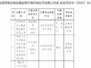 陕西旬阳农商行因违规发放固定资产贷款被罚41万元 六名责任人遭警告