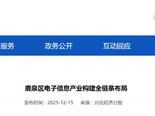 1—6月鹿泉区电子信息产业主营业务收入达到528.8亿元