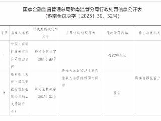 违规办理虚假国内保理，中国工商银行独山支行被罚款30万元
