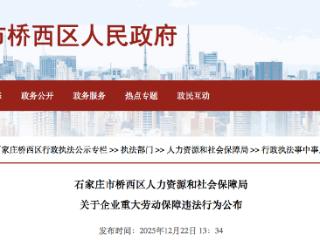 石家庄一信息技术公司拖欠7名员工工资，被人社局点名