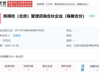 赵露思在北京投资成立新公司，取名照得柱