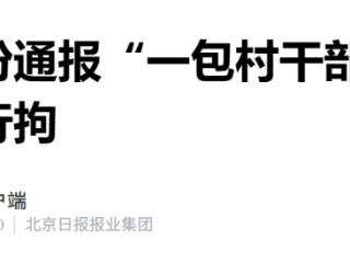 拘留15日 山西通报“一包村干部酒后上门打人”