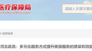 河北武邑：继续推动多元化服务方式提升医保服务的质量和效能