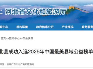 张北县连续8年入选中国最美县域公益榜单