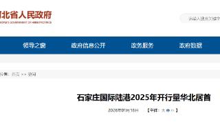 石家庄国际陆港2025年开行量华北居首、全国第8位