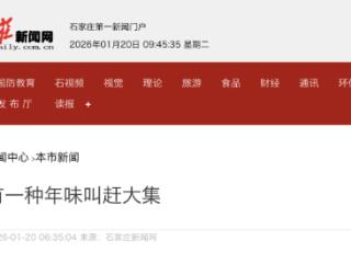 石家庄市元氏县：有一种年味叫赶大集