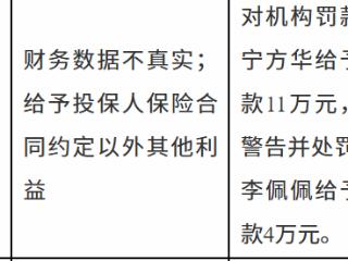横琴人寿深圳分公司因财务数据不真实等被罚款47万元