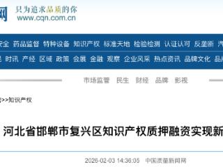 “无形资产”变现 邯郸复兴区知识产权质押融资今年首单达成