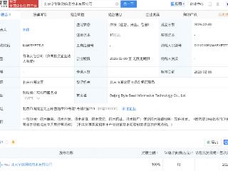 字节跳动在北京成立信息技术新公司