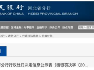 河北深州农商行因两项违规被罚45.1万元