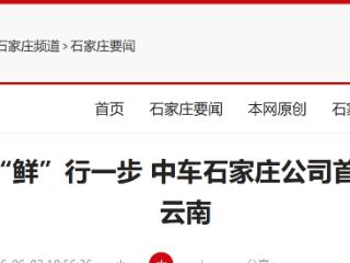 “鲜”行一步！石家庄首批冷藏集装箱交付云南
