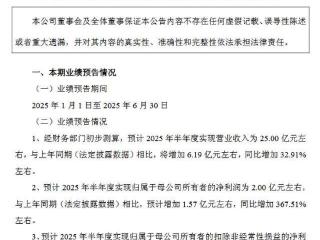 2342.81%！广大特材预告上半年盈利同比大增