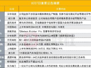 业务不涉及液冷服务器的生产制造！6天4板人气牛股发布股价异动公告｜盘后公告集锦