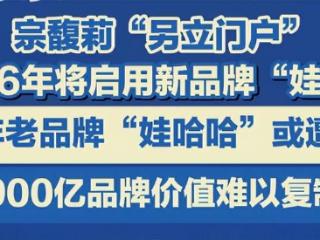 用娃小宗代替娃哈哈！宗馥莉放的这招，是步险棋啊