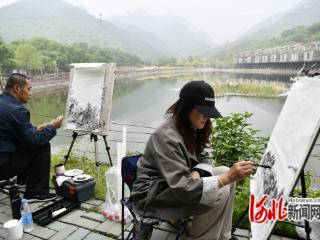 河北迁安：书画名家挥毫泼墨画迁安