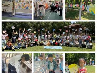 凤凰路小学西校区一（二）班开展端午漆扇体验暨六一欢庆活动