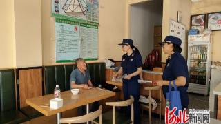 滦南县消防救援大队开展高考考点周边商铺消防安全宣传