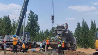 铁脉铸新篇 首桩擎未来——泰安市多式联运物流有限公司铁路专用线项目首桩顺利浇筑