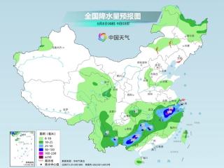 昨日以来贵州南部出现1站特大暴雨、37站大暴雨 今日局地有强对流天气