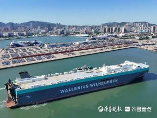 “全球最长”与“世界一流”同框！“泰斯堡”轮靠泊烟台港
