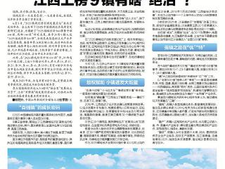 江西上榜9镇有啥“绝活”？