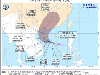 今年第1号台风“蝴蝶”生成 南海华南地区多风雨天气