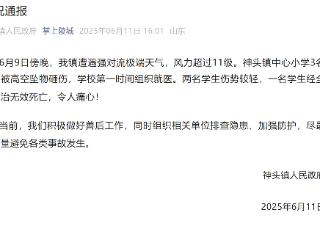 山东德州3名学生被高空坠物砸伤，1名学生经全力救治无效死亡