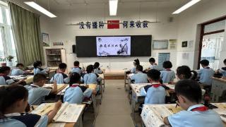 翰墨润童心 书法育成长——东营市广饶县大王镇中心小学举行软笔书法大赛(图1)