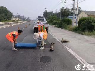 武城公路分中心持续做好路域环境提升