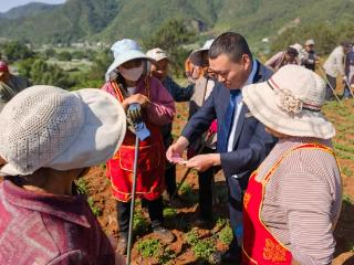 威宁农信联社黑石信用社深入田间地头送服务 反假反诈惠民生