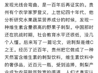 “真是天赐吾人养生的新山珍！”任正非专访提到的“维C之王” 与一位贵州农学家的毕生深情 The “Dengyi Fruit”: How a Guizhou Scientist’s Discovery Became a Vitamin C Powerhouse