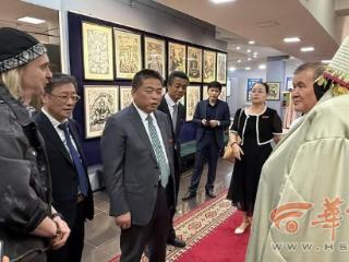 西安外国语大学“中国唐代壁画复摹展”亮相阿拉木图