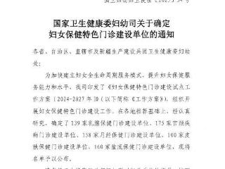 国家级荣誉再落淄博妇幼，两大门诊上榜！