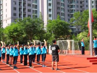 临沂三河口小学举行第十九周主题升旗仪式