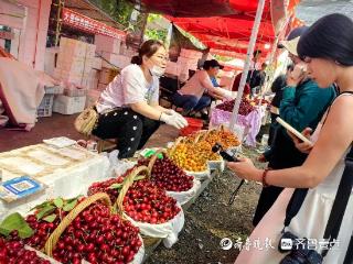 外地游客来烟台，首站直奔大樱桃市场！邀你抓住最后的“甜蜜”